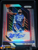 Mitchell Robinson 2018-19 Panini Prizm Rookie Signatures Prizms Silver #12 autograph, basketball card, numbered, prizm, refractor