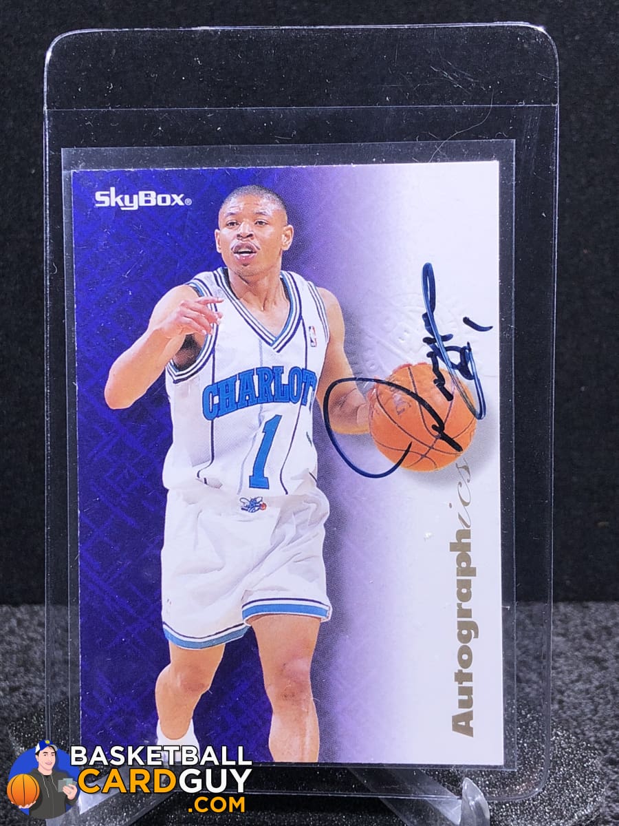 Muggsy Bogues 199697 Skybox Autographics Basketball Card Guy