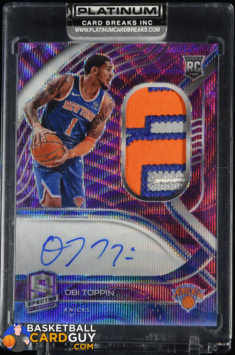 One for the PCObi Toppin Prizm Orange Wave rookie /60. Team