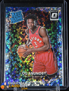 OG Anunoby 2017-18 Donruss Optic Fast Break Holo #178 Rated Rookie basketball card, prizm, rookie card