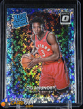 OG Anunoby 2017-18 Donruss Optic Fast Break Holo #178 Rated Rookie basketball card, prizm, rookie card