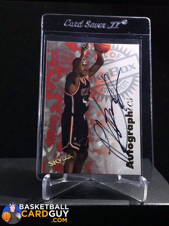 P.J. Brown 1997-98 Skybox Premium Autographics - Basketball Cards