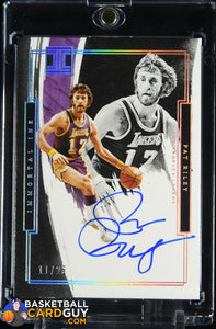 Pat Riley 2021-22 Panini Impeccable Immortal Ink Holo Silver #11 #/25 autograph, basketball card, numbered