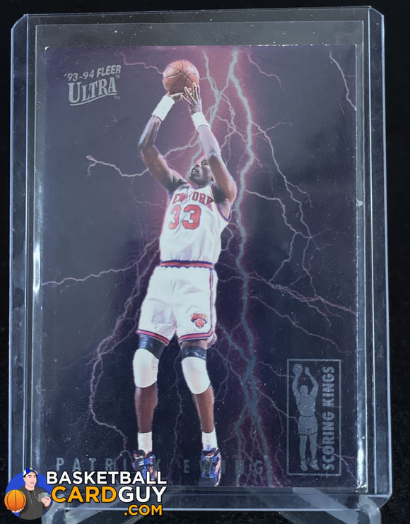 Patrick Ewing 1993-94 Ultra Scoring Kings #3 90’s insert, basketball card
