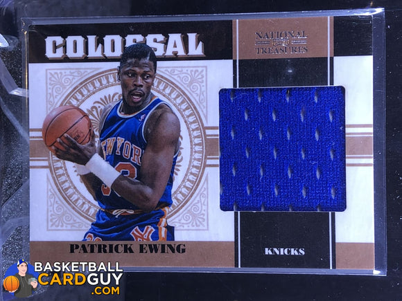 Patrick Ewing 2010-11 Playoff National Treasures Colossal Materials #/99 - Basketball Cards