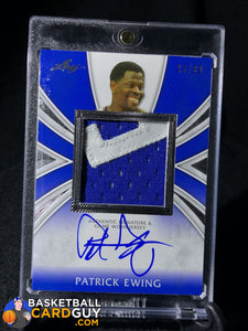 Patrick Ewing 2012-13 Leaf Metal Patrick Ewing Patch Autograph #/99 - Basketball Cards