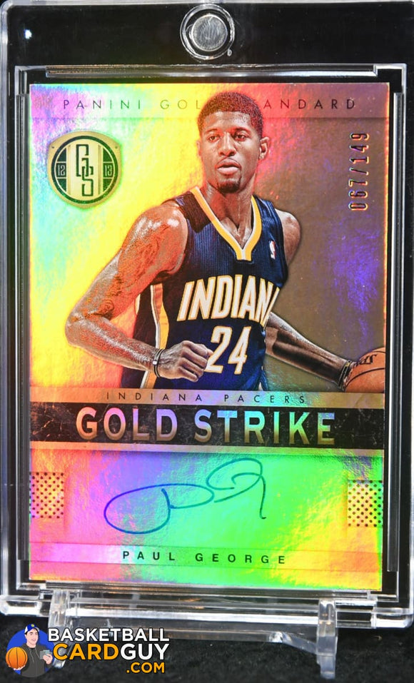 Paul George 2012-13 Panini Gold Standard Gold Strike Signatures #/149 - Basketball Cards