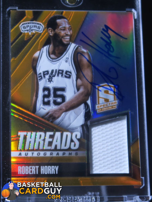 Robert Horry 2013-14 Spectra Orange Threads Auto - Basketball Cards