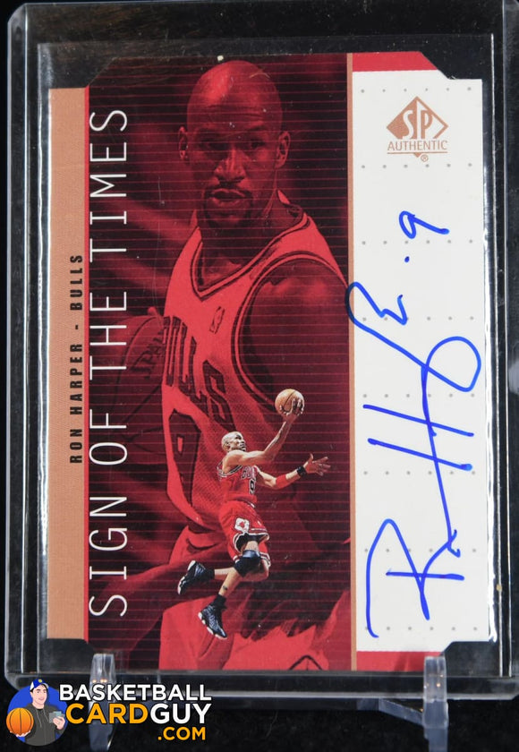 Ron Harper 1998-99 SP Authentic Sign of the Times Bronze #RH - Basketball Cards
