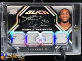 Russell Westbrook 2008-09 UD Black JSY AU RC #/99 - Basketball Cards