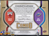 Scottie Pippen / Karl Malone 2009-10 SP Game Used Combo Patches #/99 basketball card