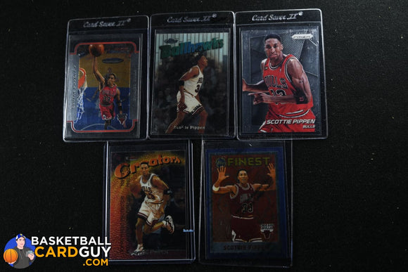 Scottie Pippen Player Bundle #1 - Finest & Prizm basketball card, bundle