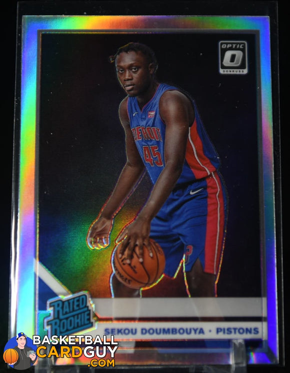 Sekou Doumbouya 2019-20 Donruss Optic Silver Holo #164 Rated Rookie basketball card, prizm, rookie card