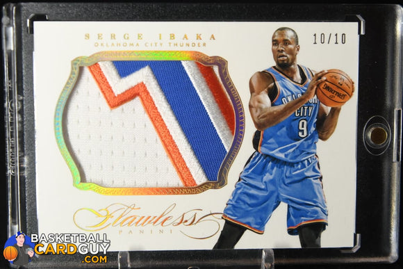 Serge Ibaka 2013-14 Panini Flawless Patches #/25 basketball card, numbered, patch