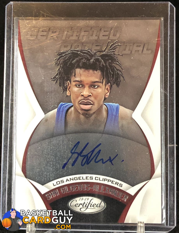 Shai Gilgeous-Alexander 2018-19 Certified Certified Potential Autographs #11 - Basketball Cards