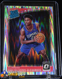 Shai Gilgeous-Alexander 2018-19 Donruss Optic RR Shock #162 basketball card, rookie card