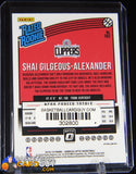 Shai Gilgeous-Alexander 2018-19 Donruss Optic RR Shock #162 basketball card, rookie card