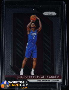 Shai Gilgeous-Alexander 2018-19 Panini Prizm #184 RC basketball card, rookie card