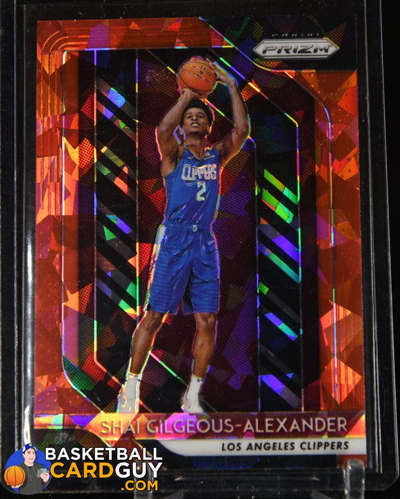 Shai Gilgeous-Alexander 2018-19 Panini Prizm Prizms Red Ice #184 basketball card, prizm, rookie card