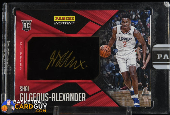 Shai Gilgeous-Alexander Panini Instant RC Auto 1/1 #IM-11 1of1, autograph, basketball card, numbered, rookie card
