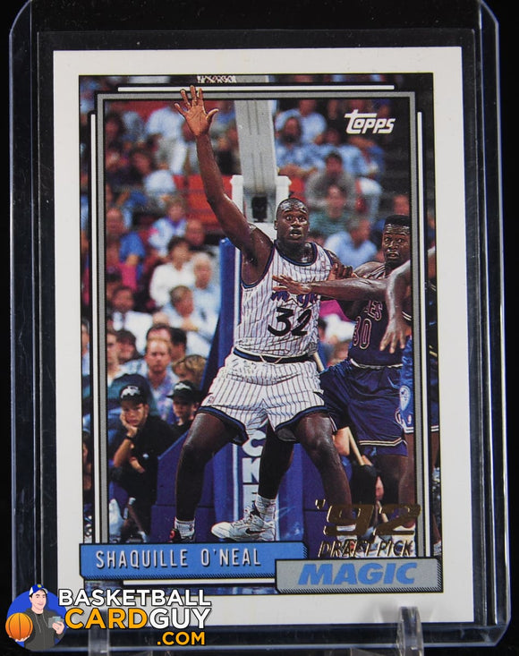 Shaquille O’Neal 1992-93 Topps #362 RC basketball card, rookie card