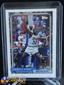 Shaquille O’Neal 1992-93 Topps #362 RC basketball card, rookie card