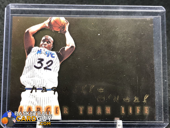 Shaquille O'Neal 1996-97 SkyBox Premium Larger Than Life #B15 - Basketball Cards