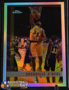 rare shaquille o neal cards Shaquille O'Neal 1997-98 Topps Chrome Refractor #109 – Basketball Card Guy