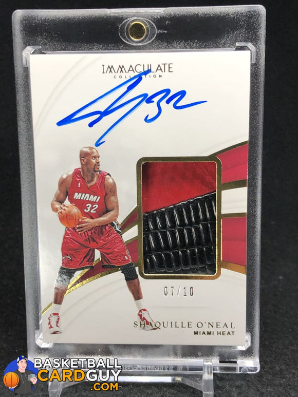 Shaquille O'Neal 2018-19 Immaculate Collection Sneaker Swatches Signatures Jumbo #/10 - Basketball Cards