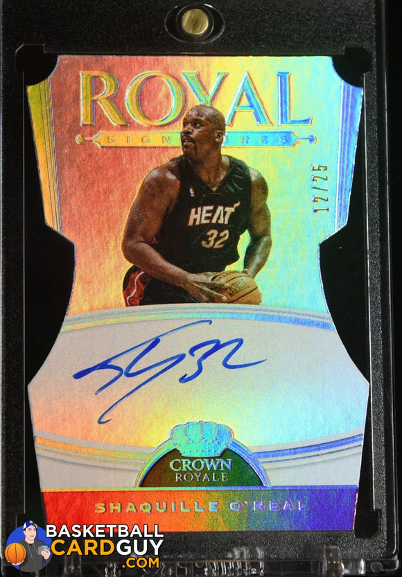 Shaquille O’Neal 2019-20 Crown Royale Royal Signatures # /25 autograph, basketball card, numbered