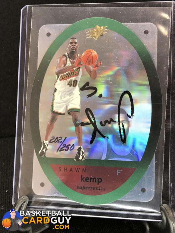 Shawn Kemp 1996 SPX Autograph UDA #/250 - Basketball Cards