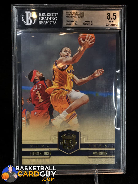 Stephen Curry 2009-10 Jumbo Box Topper Court Kings RC #/349 BGS 8.5 - Basketball Cards