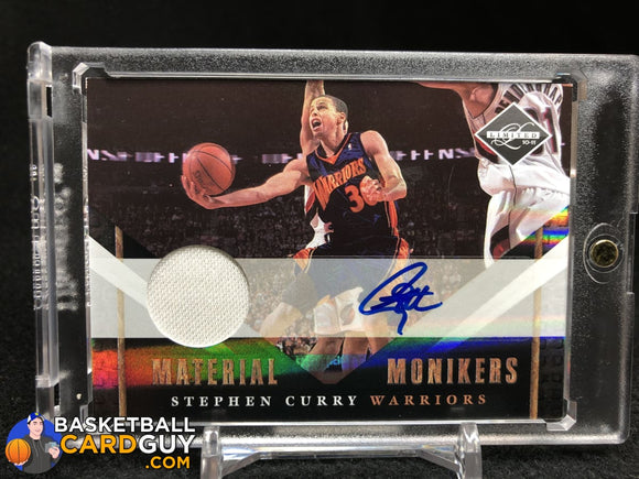 Stephen Curry 2010-11 Limited Monikers Materials #/99 - Basketball Cards