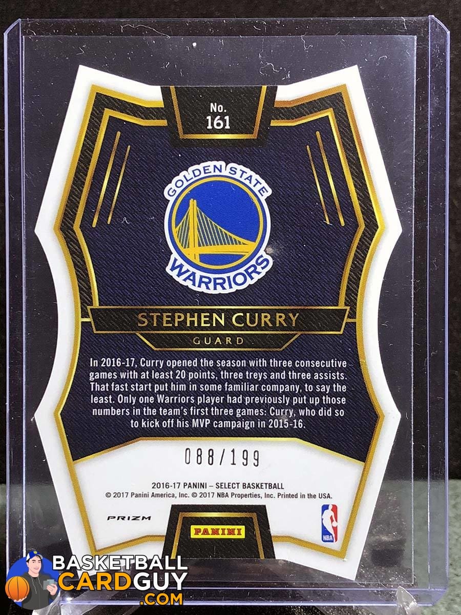 Stephen Curry 2016-17 Select Prizms Light Blue Die-Cut – Basketball ...