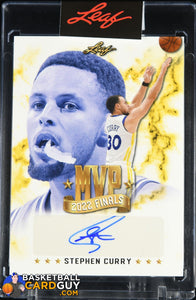 Stephen Curry 2022 Finals MVP Autograph Leaf Direct #/316 autograph, basketball card, numbered