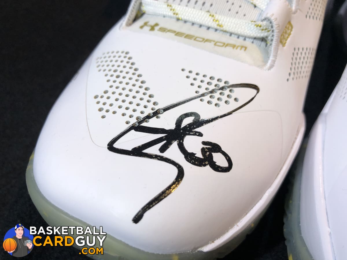 Stephen Curry Autographed All Star Shoes B2B MVP Inscription FANATI Basketball Card Guy