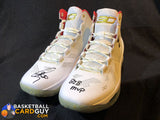 Stephen Curry Autographed All-Star Shoes “B2B MVP” Inscription (FANATICS – Limited Edition of 10) - Basketball Cards