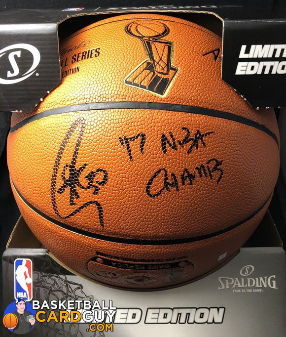 Stephen Curry Official Autographed NBA Finals Basketball Inscribed 