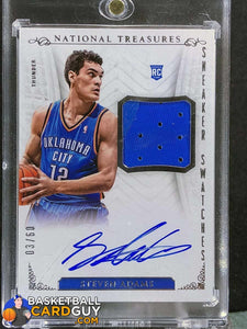 Steven Adams 2013-14 Panini National Treasures Sneaker Swatches Autographs RC - Basketball Cards
