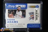 Steven Adams 2017-18 Donruss Jersey Series Prime #/10 basketball card, numbered, patch