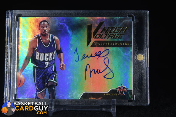 Terrell Brandon 2017-18 Panini Vanguard High Voltage Signatures #/99 autograph, basketball card, numbered