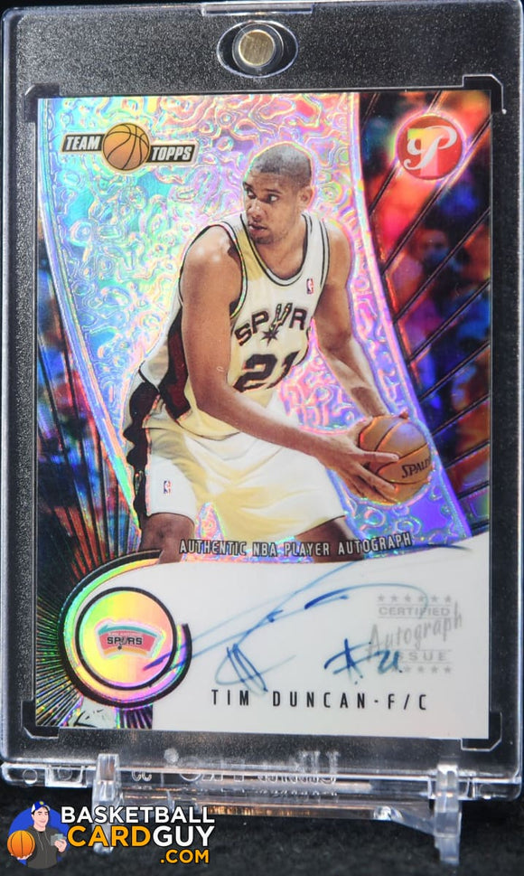 Tim Duncan 2001-02 Topps Pristine Autographs – Basketball Card Guy