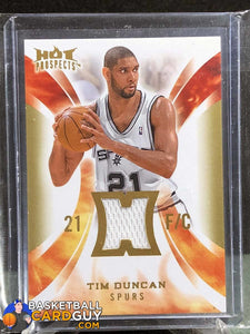 Tim Duncan 2008-09 Hot Prospects Hot Materials - Basketball Cards