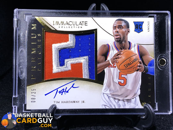 Tim Hardaway Jr. 2013-14 Immaculate Collection Premium RC Autograph Patches /25 - Basketball Cards