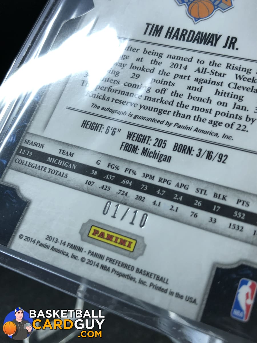 Tim Hardaway Jr. 2013-14 Panini Preferred RC Gold #/10