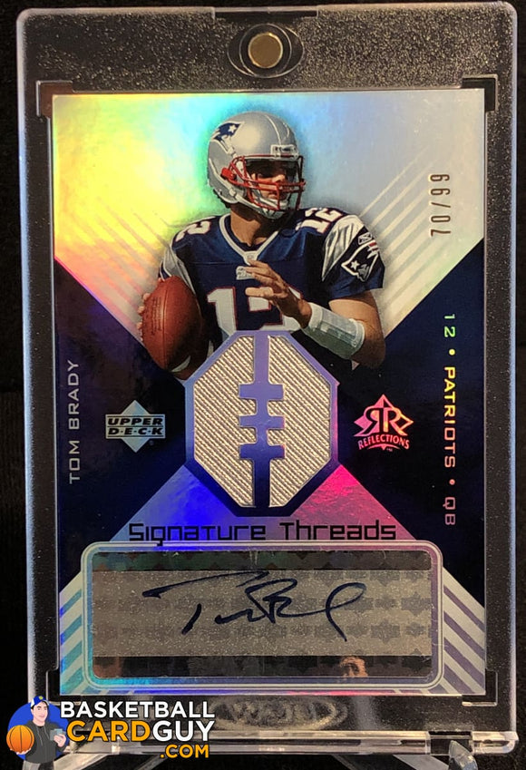 Tom Brady 2004 Reflections Signature Threads #STTB - Basketball Cards