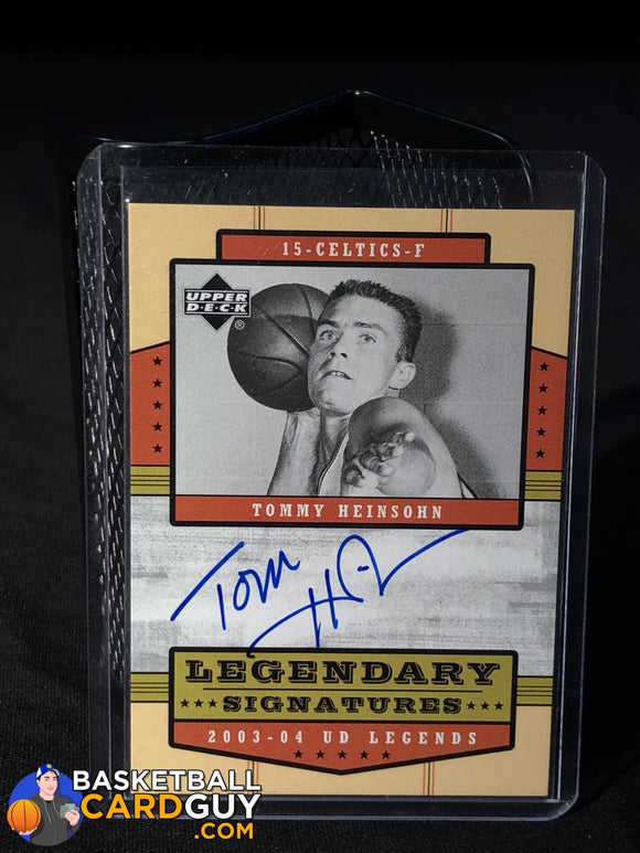 Tommy Heinsohn 2003-04 Upper Deck Legends Legendary Signatures #TH - Basketball Cards