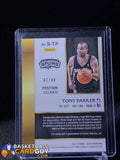 Tony Parker 2014-15 Select Signatures Copper Auto #/49 - Basketball Cards