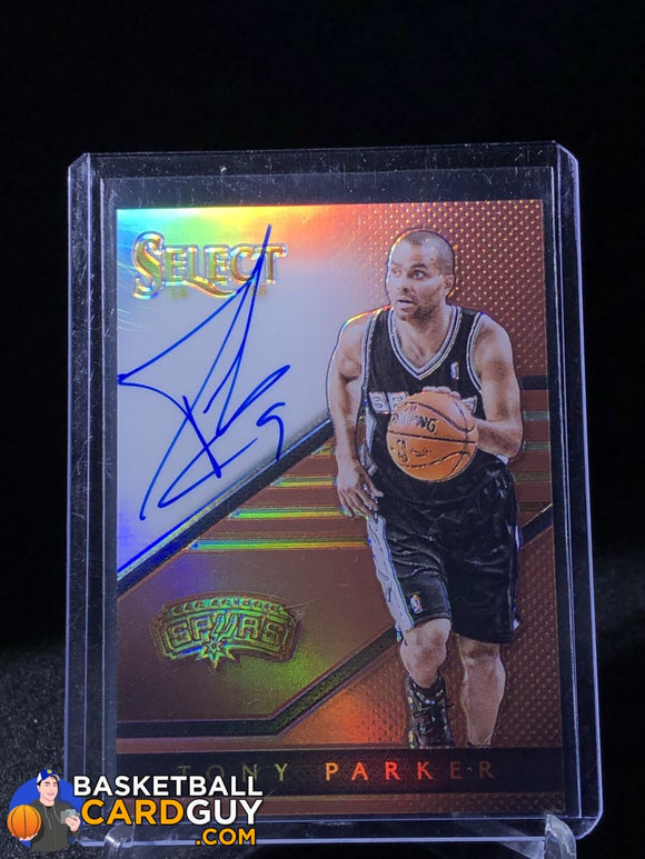 Tony Parker 2014-15 Select Signatures Copper Auto #/49 - Basketball Cards