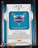 Tony Parker 2019-20 Crown Royale Autograph Relic Silhouettes #/49 autograph, basketball card, jersey, numbered
